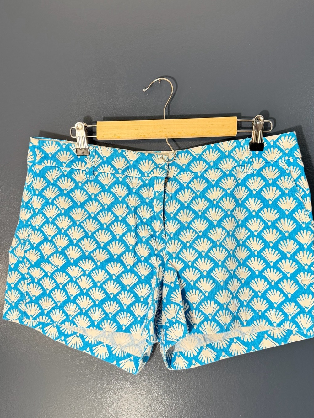 J. Crew Turquoise Shell-Print Women's Shorts